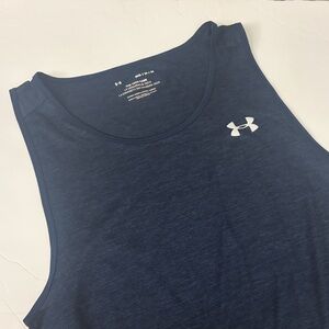 Under Armour The Tech Tank Dark Blue Athletic Tank Top Shirt 2022